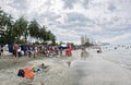 People at El Rodadero Beach, Santa Marta, Colombia